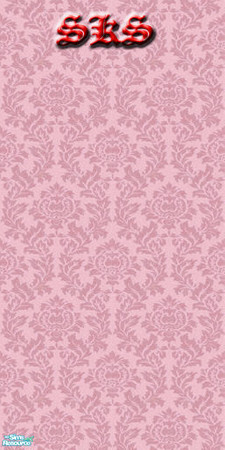 Sims 2 — Thistle Damask Set - Rose by 71robert13 — Rose colored thistle blossoms & leaves weave together to make this