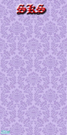 Sims 2 — Thistle Damask Set - Royal by 71robert13 — Royal purple thistle blossoms & leaves weave together to make