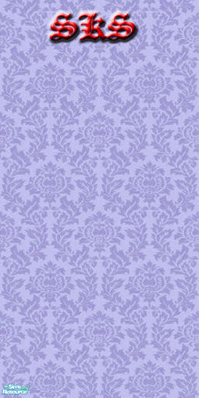 Sims 2 — Thistle Damask Set - Violet by 71robert13 — Violet colored thistle blossoms & leaves weave together to make