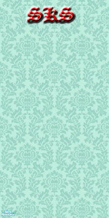 Sims 2 — Thistle Damask Set - Seafoam by 71robert13 — Seafoam green thistle blossoms & leaves weave together to make