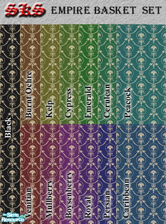 Sims 2 — Empire Basket Set by 71robert13 — Empire style flower baskets & swags come together to create this classic