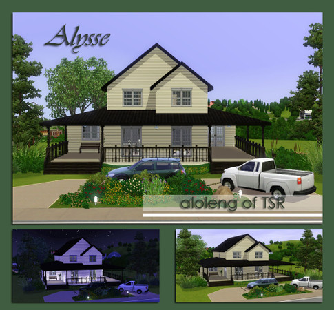 Sims 3 — Alysse by aloleng — 3 bedroom, 2 toilet and bath home. Simple but elegant. 