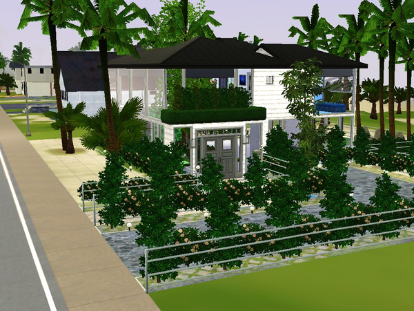 Sims 3 — Eco-Luxe by zyaina — This Goregeous 2 bedrooms and 2 bathrooms is overlooking the beach..and has a garden