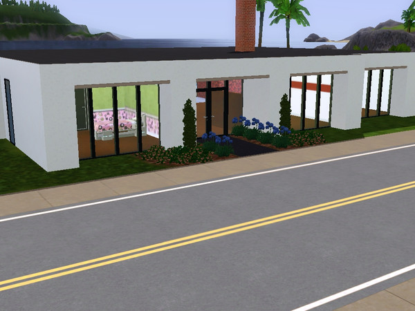 Sims 3 — Ford Drive by skagrl7250 — 2 bedrooms, 2 bathrooms, office, pool, fireplace