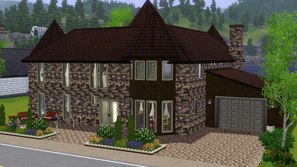 Sims 3 — Cloudie - 3br, 3.5ba by Flexina — A big familyhome with a nice garden. There are a vegatible garden if you have