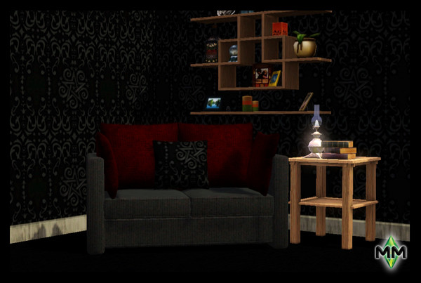 Sims 3 — For The Love Of Black 2 by Manipulated-Minds — A black gothic pattern for your sims. 3 Colorable parts. Enjoy.