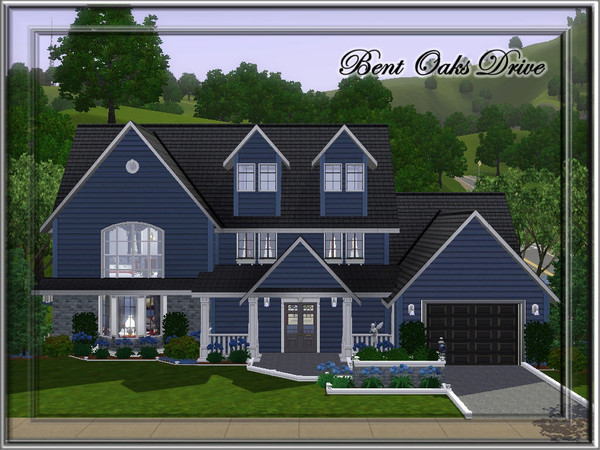 Sims 3 — Bent Oaks Drive by JCIssette — This country-styled home has wonderful curb appeal with its inviting family