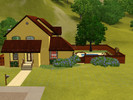 Sims 3 — Chateau Pres la Riviere by runesong54 — A little chateau on the bank of the river. When the owner first bought