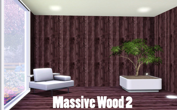 Sims 3 — Massive Wood 2 by TSR Archive — Pattern made by Pralinesims for TSR