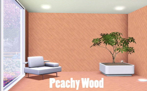 Sims 3 — Peachy Wood 2 by TSR Archive — Pattern made by Pralinesims for TSR