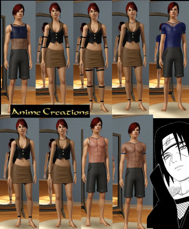 Sims 3 — Naruto Ninja Under-Mesh Accessory V2-Requested by ProwlerTylo — A good portion of the characters in the