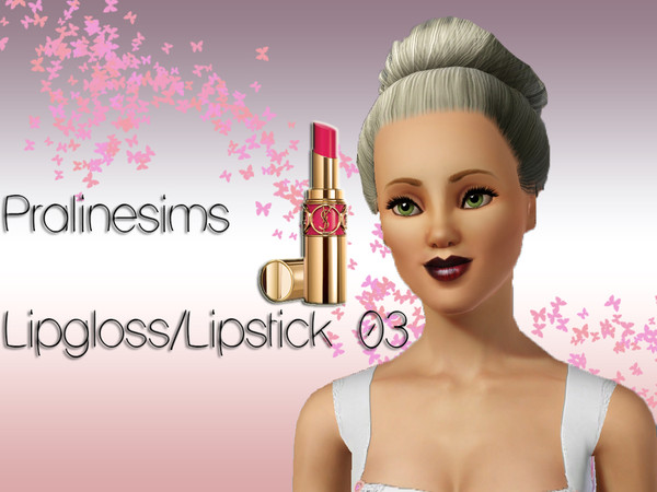 Sims 3 — Pralinesims Lipgloss/Lipstick 03 by TSR Archive — By Pralinesims for TSR (2010)
