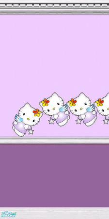 Sims 2 — SG Hello Kitty Wall Paint - Individual I by spectralgoddess — Clone of a Maxis wall paint, so it will match
