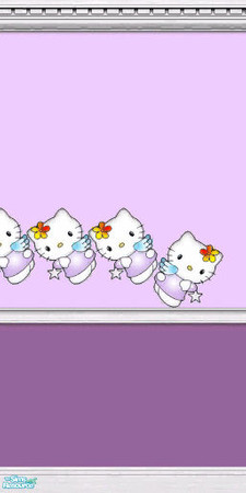 Sims 2 — SG Hello Kitty Wall Paint - Individual I by spectralgoddess — Clone of a Maxis wall paint, so it will match