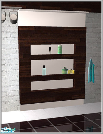 Sims 2 — Bathroom 1 - 2 tile fakewall B by Birgit43 — place with moveobjects on cheat 