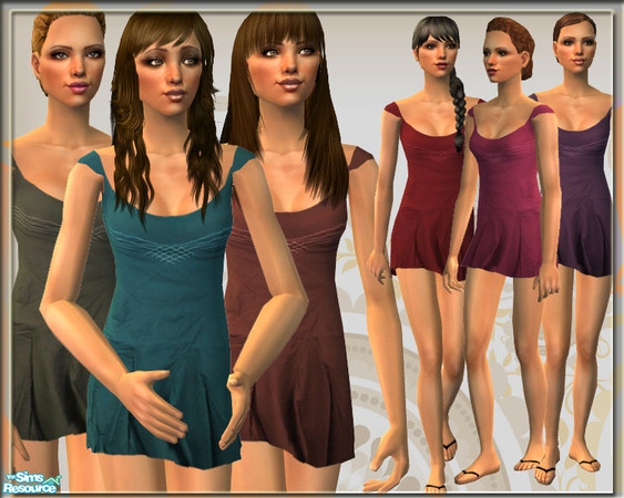 Sims 2 — SO_Collection_220 by Sophel21 — mini dress with glamour touch - the right one for hot summer days. REQ.: no mesh