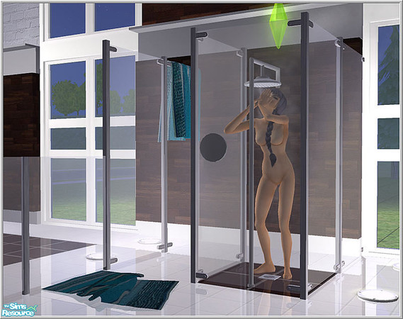 Sims 2 — Bathroom 1 -B43 Glas Showerwall by Birgit43 — cloned from basic game glasfence
