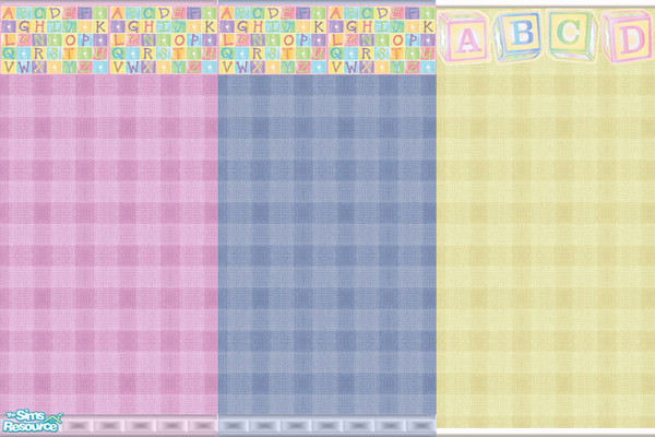 Sims 2 — ABC Baby Wallpapers by foxysensei — Wallpapers for your baby sims! 