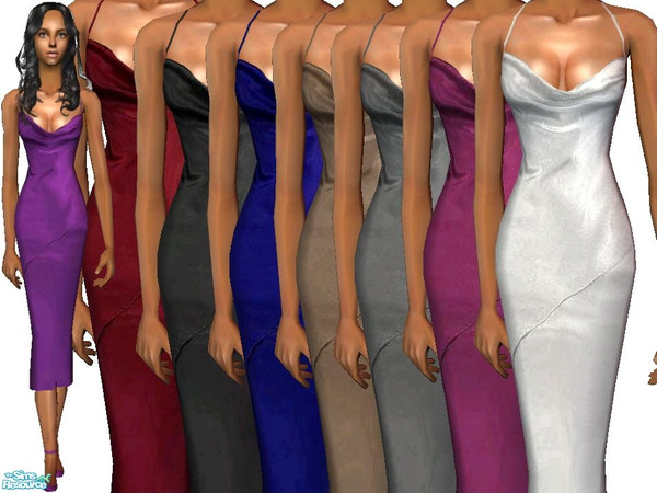 Sims 2 — Satin Slip Dress Set by nikisatez05 — 
