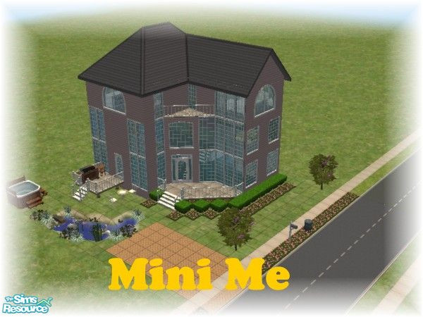 Sims 2 — Mini Me by R.Quest — A lot of house on a small lot... this House is all ready for your Sim family to move it..