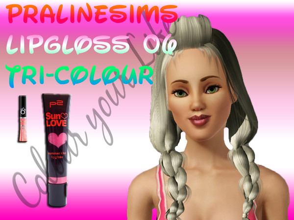 Sims 3 — Pralinesims Lipgloss 06 Tri-Colour by TSR Archive — By Pralinesims for TSR (2010)