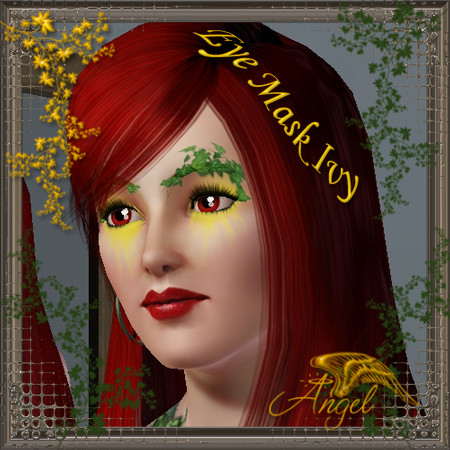 Sims 3 — af costume make up Poison Ivy by feeksje — Poison Ivy facial mask