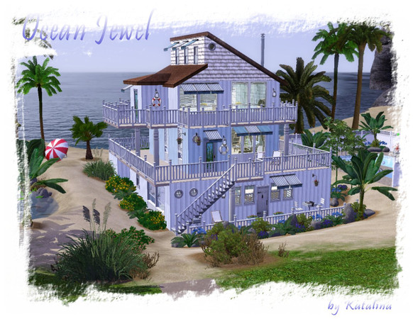 Sims 3 — Ocean Jewel by katalina — Once again I was inspired by one of TSR artists, Francien! She had made some lovely