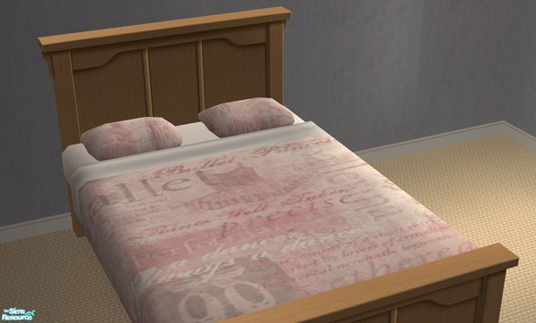 Sims 2 — Ballerina Pink Bedding by mermaidofthenile — Pretty Ballerina Pink Bedding for that creative Sims dancer room!