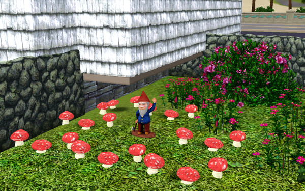 Sims 3 — Mushrooms by TheNinthWave — Mushrooms for your garden. 3 Recolorable areas found in decorative/plants. Seen in