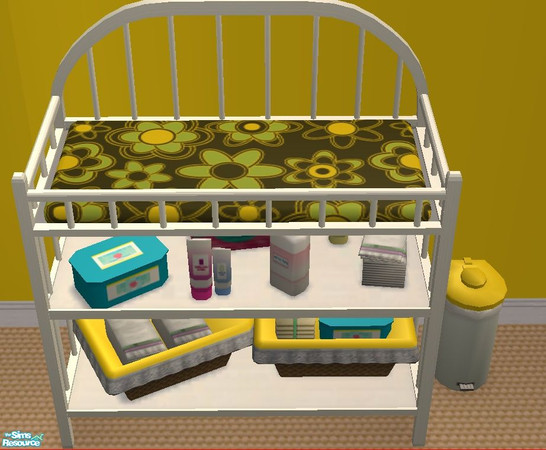 Sims 2 — Garden Nursery - Matching Walls - Bumble Bee by basketballgirl_35 — Yellow wall to match my Garden Nursery