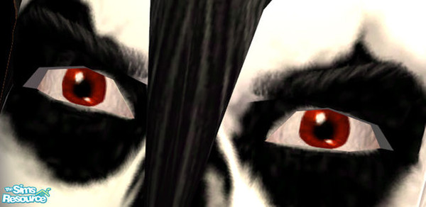 Sims 2 — Beady Red Eyes by 71robert13 — Small yet brilliantly red irises, these eyes are great for punkers, rockers, and