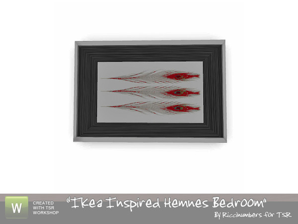 Sims 3 — Ikea Hemnes Bedroom Picture by TheNumbersWoman — Picture for the bedroom...more Decor. By RicciNumbers at TSR.