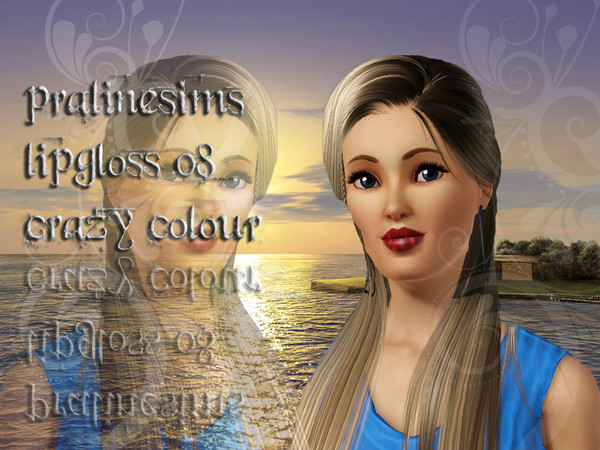 Sims 3 — Pralinesims Lipgloss 08 Crazycolour by TSR Archive — By Pralinesims for TSR (2010)
