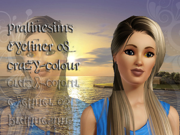 Sims 3 — Pralinesims Eyeliner 08 Crazycolour by TSR Archive — By Pralinesims for TSR (2010)
