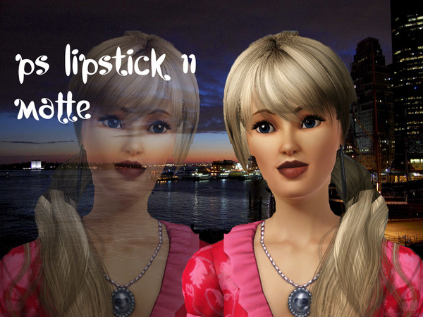 Sims 3 — Pralinesims Lipstick 11 Matte by TSR Archive — By Pralinesims for TSR (2010)