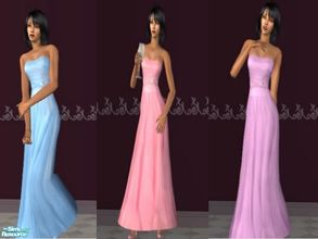 Sims 2 — 50s Princess Dresses by theangeliquemonte — This set features 3 stunning and elegant soft lavender,blue and