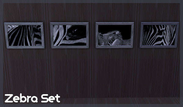 Sims 3 — Zebra Set by Marhz — Zebra Set