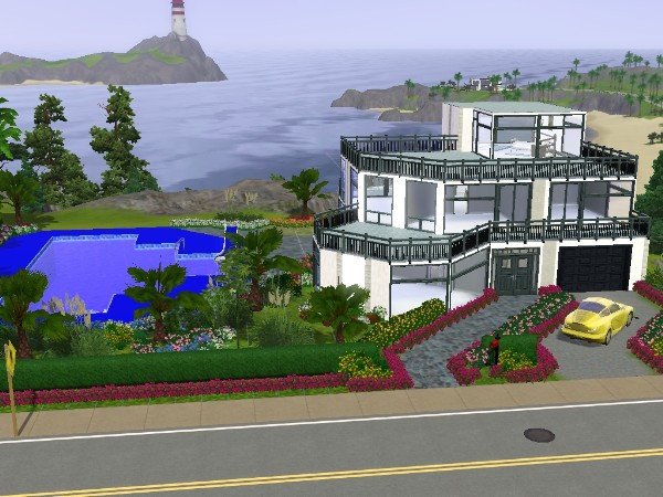 Sims 3 — 1 Mirabello Road by drib_ydal — Modern 4 bedroom Villa situated just off the sea front. Presently partly