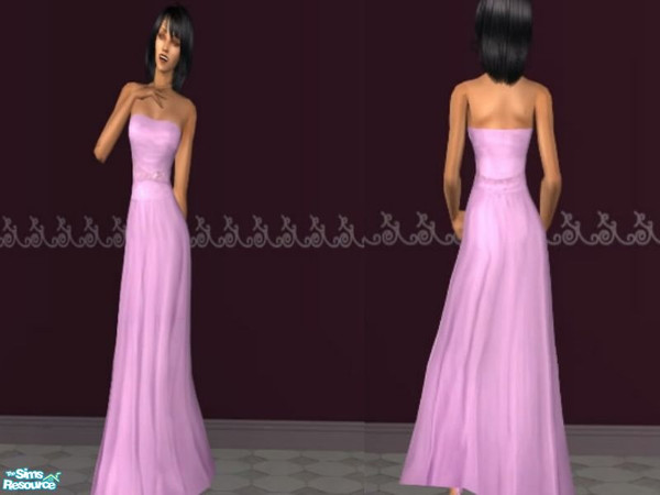 Sims 2 — 50s Princess Dresses -Purple Dress by theangeliquemonte — This set features 3 stunning and elegant soft