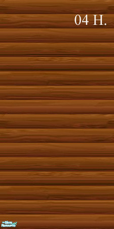 Sims 2 — Modern Wood Set - Wall04 Horizontal by ayyuff — 