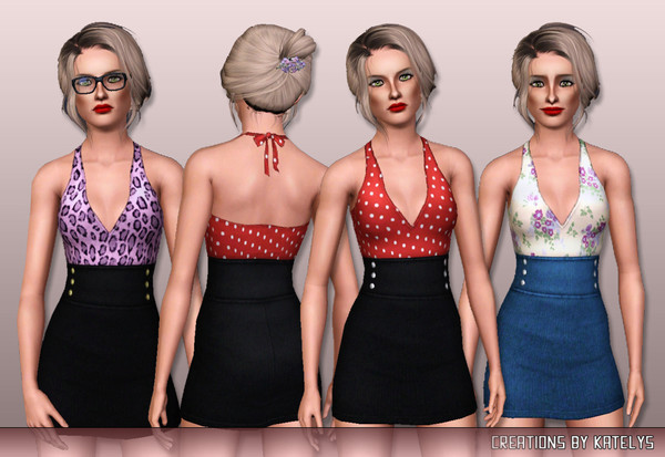 Sims 3 — FS 38 dress 01 by katelys — New dress for adult females. Enjoy!