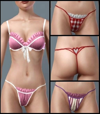 Sims 3 — JP131 Ruffle Pants by juttaponath — Ruffle pants for adults and young adults.