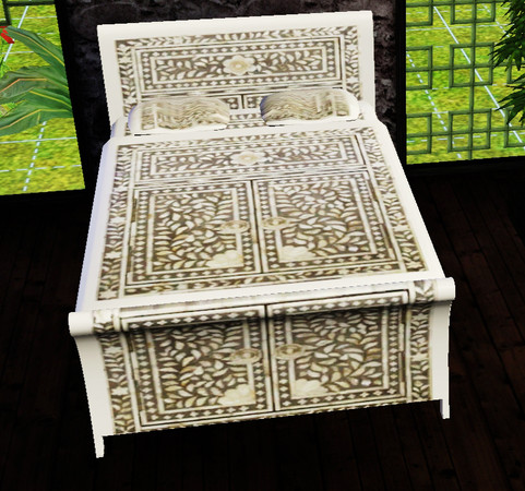 Sims 3 — MOTHER OF PEARL BED 6 by abuk0 — MOTHER OF PEARL BED 6
