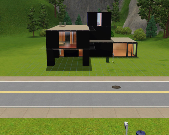 Sims 3 — Elegy by Joe99 — First creation. A quite small house that has a zen feeling to it. 