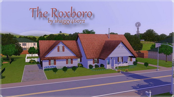Sims 3 — The Roxboro by shaggy46072 — This is a 3 bdrm 2 bth featuring a fireplace. When entering the home you are