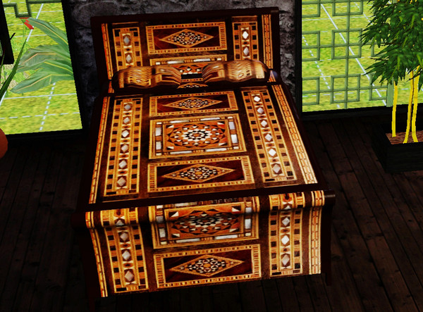 Sims 3 — MOTHER OF PEARL BED 4 by abuk0 — MOTHER OF PEARL BED 4