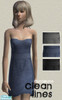 Sims 2 — TF - Clean Lines by dumlekola — Dresses for Teen Females.