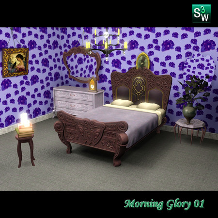 Sims 3 — Morning Glory 01 by Flovv — Farmville theme pattern.