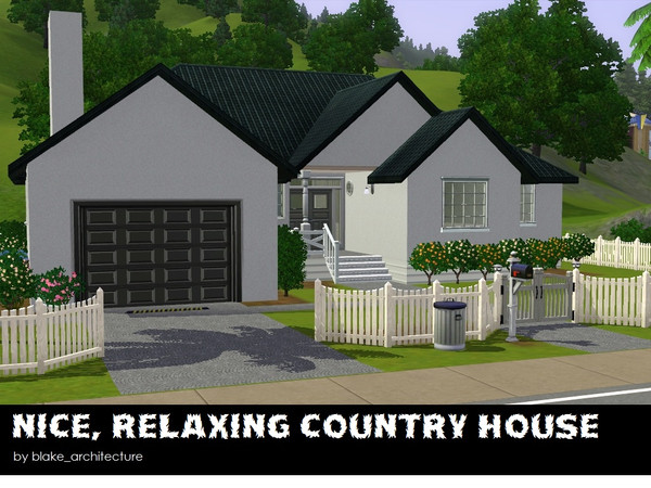 Sims 3 — Nice, Relaxing Country House by blake_architecture — 