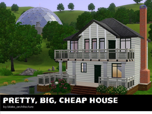 Sims 3 — Pretty, Big, Cheap House by blake_architecture — 